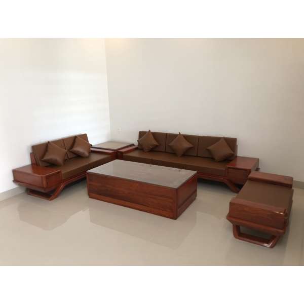 Làm Mới Không Gian: Sofa Gỗ Hương Cho Phòng Khách Đẳng Cấp SF120